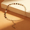 Women’s Silver Tone Geometric Stone Waist Chain