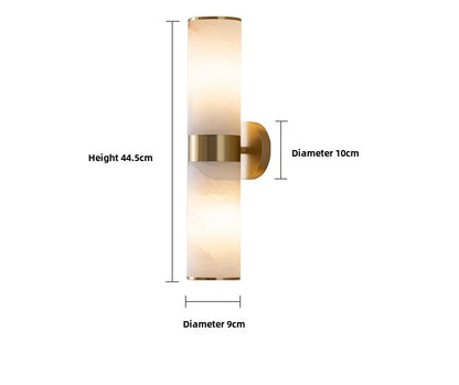 Marble Lamp Spanish Marble Solid Copper Wall Sconce