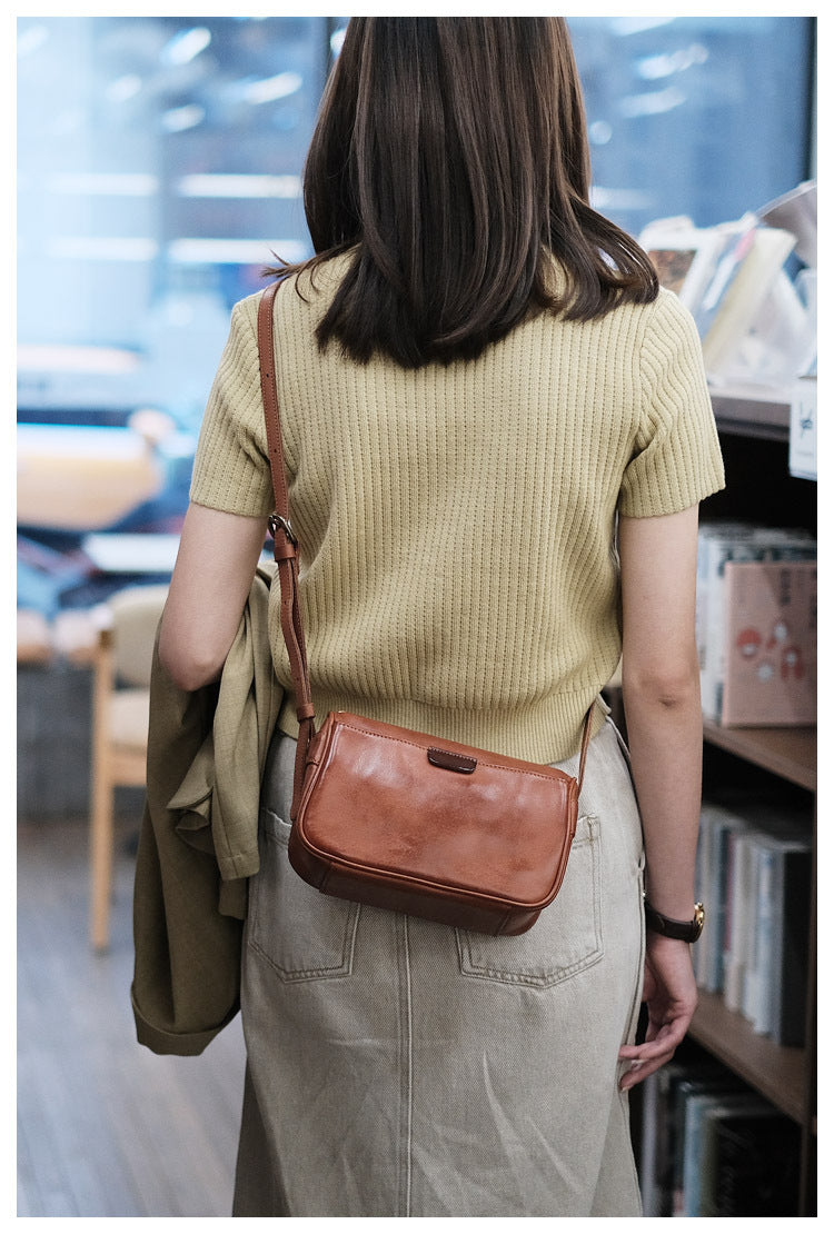 women leather pillow bag crossbody purse