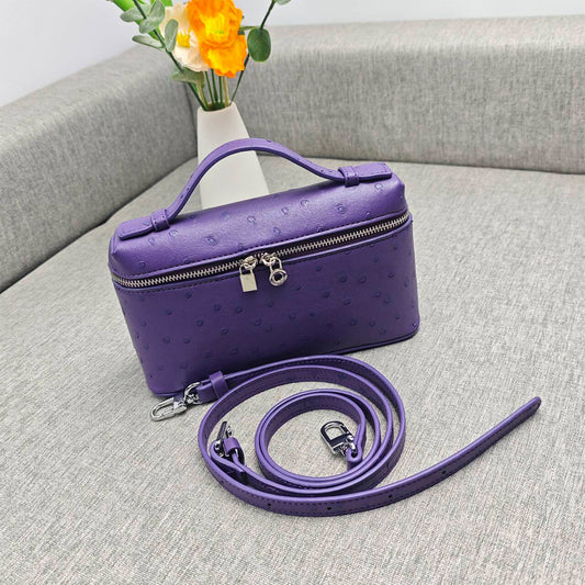Genuine Leather Crossbody Handbag Small Box Purse