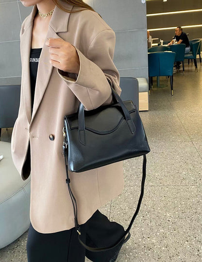 Genuine Leather Shoulder Handbag Crossbody