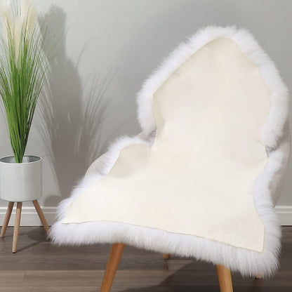 Genuine Green Fur Sheepskin Rug