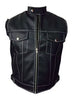 Genuine Leather Black Vest