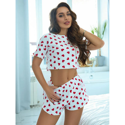 Women’s Two-Piece Summer Outfit with Crop Top