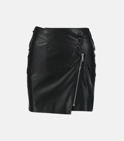 Mini Genuine Leather Skirt