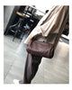 Genuine Leather Shoulder Crossbody Bag for Women Soft Wrinkled