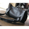 Genuine Leather Shoulder Crossbody Bag for Women Soft Wrinkled
