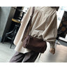 Genuine Leather Shoulder Crossbody Bag for Women Soft Wrinkled
