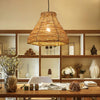 Bamboo woven pendant ceiling light shade