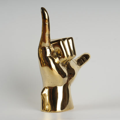 Brass Shaka Hand Decor House Warming Gift