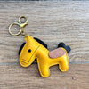 Leather horse keychain cute pony bag charm gift accessory