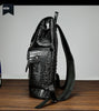 Men genuine crocodile leather backpack