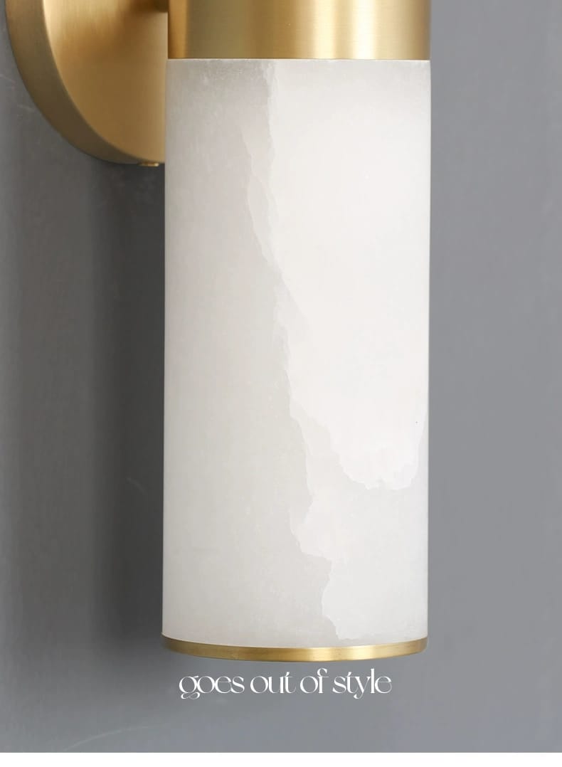 Marble Lamp Spanish Marble Solid Copper Wall Sconce