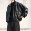 Men Oversized Real Leather Jacket Biker