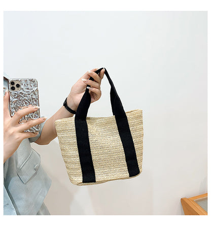 women small woven beach summer bag