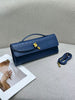 Women’s Genuine Leather Ostrich Pattern Clutch Crossbody