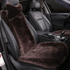Genuine Sheepskin Car Seat Cover with Detachable Backrest and Headrest