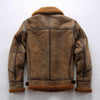 Shearling Bomber Leather Jacket Aviator