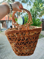 Handcrafted Rattan Tote Handle Bag