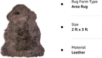 Brown Icelandic Sheepskin Rug Real Natural