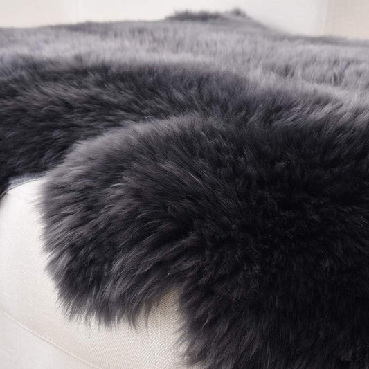 Steel Grey Icelandic Sheepskin Rugs