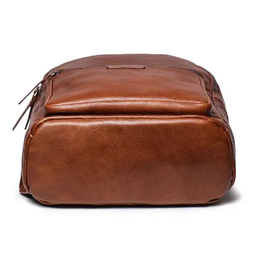 Genuine Leather Backpack Cowhide Travel Laptop Backpack