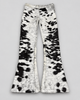 Flared Cowhide Pants Real Hair On Hide Western Leather Trousers