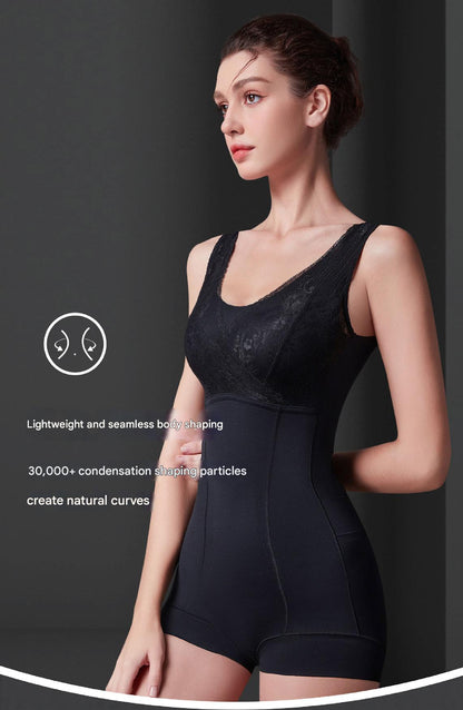 Seamless Lace Body Shaper Bodysuit with Bra and Hip Lift