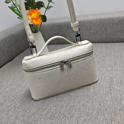 Genuine Leather Crossbody Handbag Small Box Purse