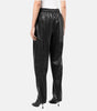 Ladies Leather Trouser With Elastic and Drawstring Waistband