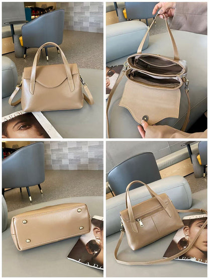 Genuine Leather Shoulder Handbag Crossbody