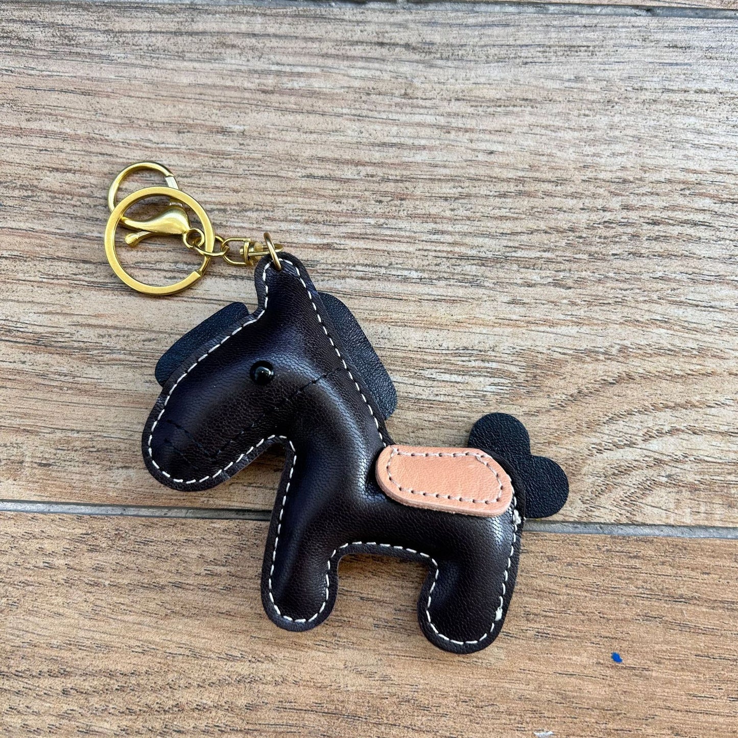 Leather horse keychain cute pony bag charm gift accessory 11