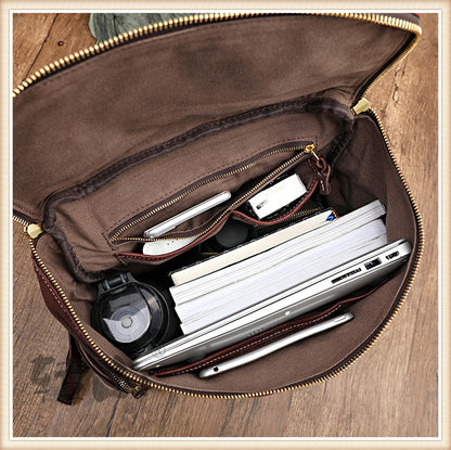 Genuine Leather Large Backpack Travel