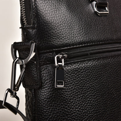 Genuine Leather Men's Office Briefcase Bag