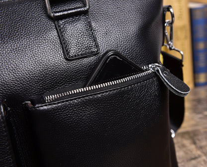 Genuine Leather Office Bag With Laptop Compartment
