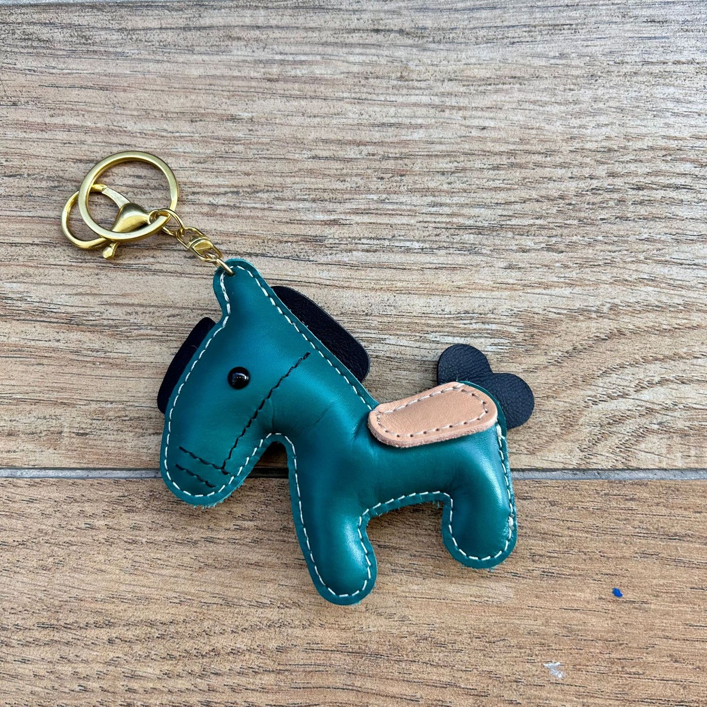 Leather horse keychain cute pony bag charm gift accessory 10