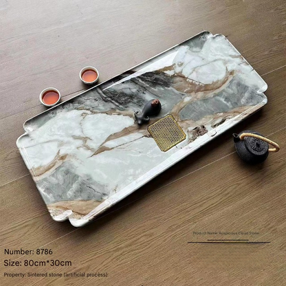 Luxury Stone Tea Tray for Modern Tea Table Setups