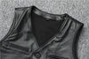 Men’s Genuine Leather Vest Waistcoat Slim Japanese Style