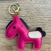 Leather horse keychain cute pony bag charm gift accessory 9
