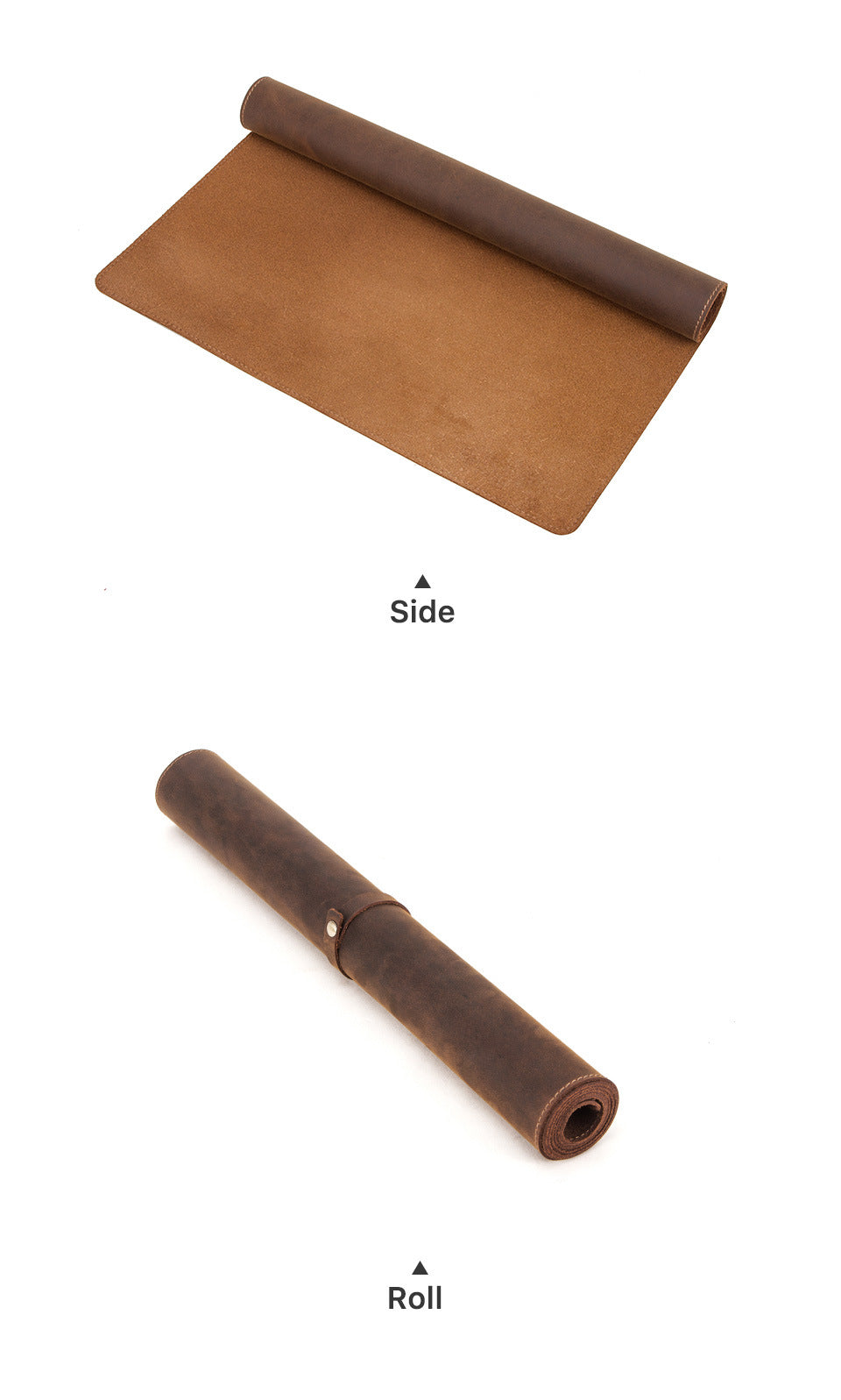 Retro Leather Desk Mat for Laptop and Office Desk