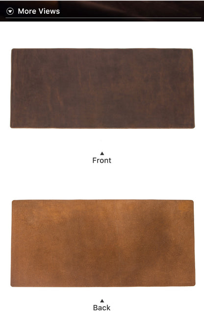 Retro Leather Desk Mat for Laptop and Office Desk