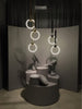 Nordic Postmodern Ring Chandelier Ceiling Lamp for Modern Interiors