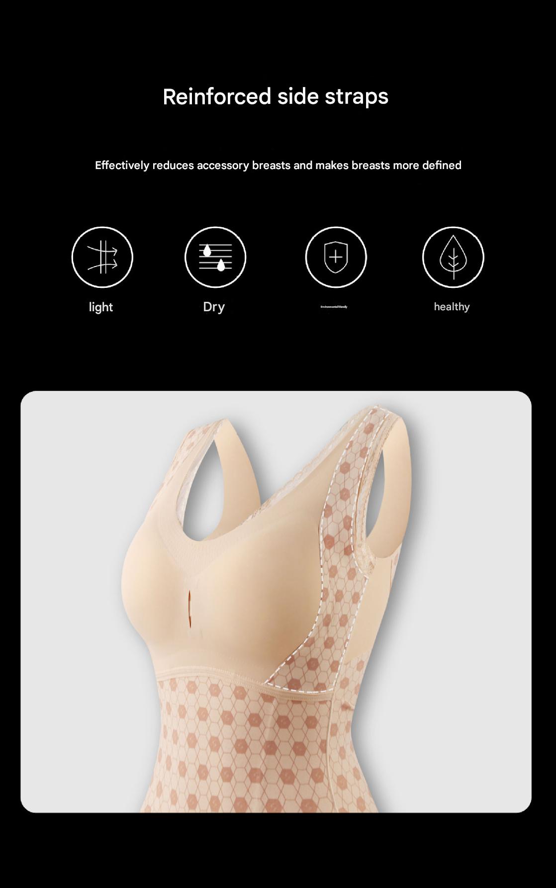 Seamless Lace Body Shaper Bodysuit with Bra and Hip Lift