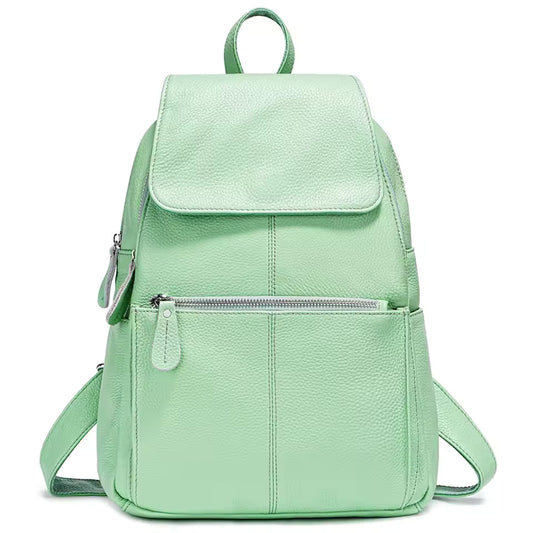 Genuine Leather Women Backpack