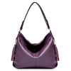 leather shoulder bag women with tassel