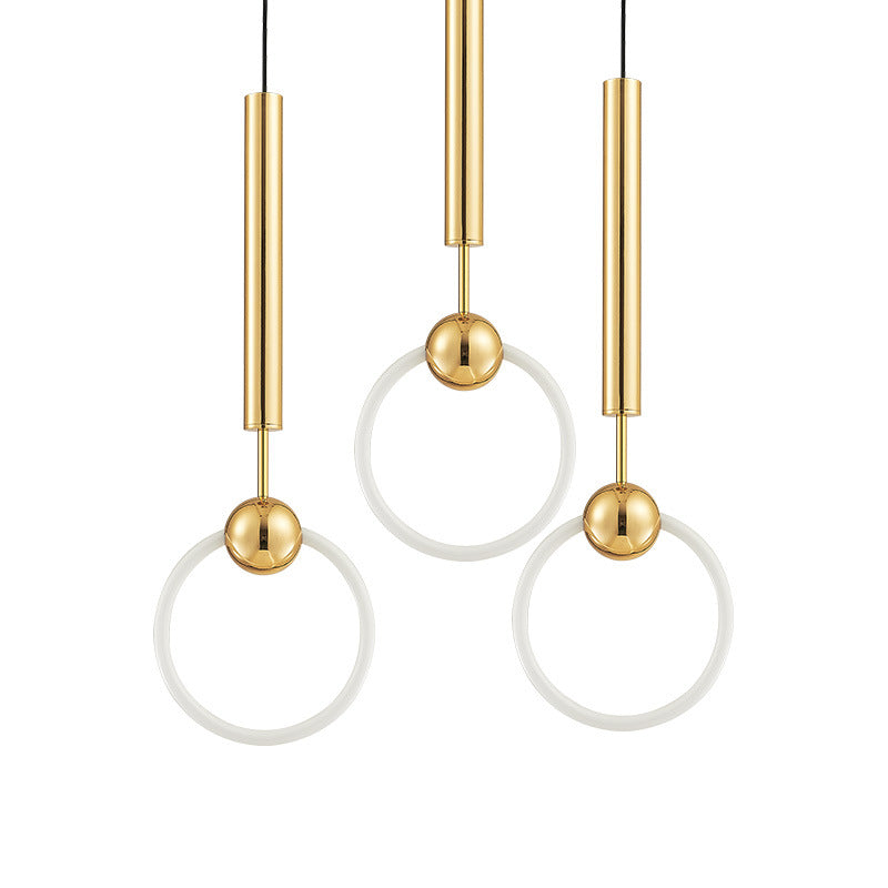 Nordic Postmodern Ring Chandelier Ceiling Lamp for Modern Interiors