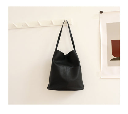 Women Genuine Leather Tote Bag Everyday Carry Purse