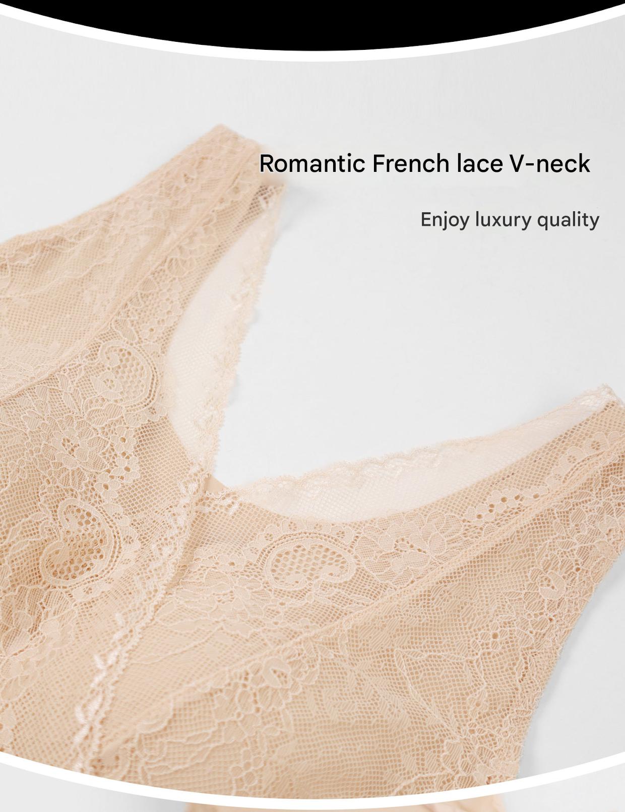 Seamless Lace Body Shaper Bodysuit with Bra and Hip Lift