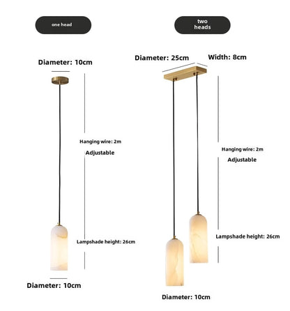 Spanish Natural Marble Pendant Ceiling Light