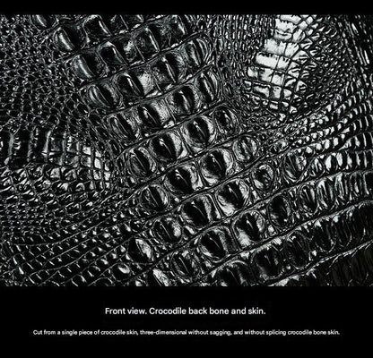 Men genuine crocodile leather backpack